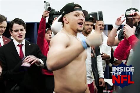 patrick mahomes nude|Patrick Mahomes defends dad bod after shirtless locker room video